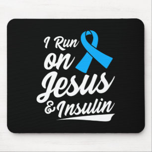 Diabetes Awareness Type 1 2 - Diabetic T1d T2d  Mouse Pad