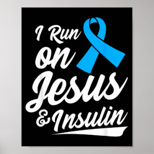 Diabetes Awareness Type 1 2 - Diabetic T1d T2d Poster