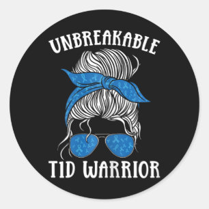 Diabetes Awareness Type 1 Diabetes Unbreakable T1d Classic Round Sticker