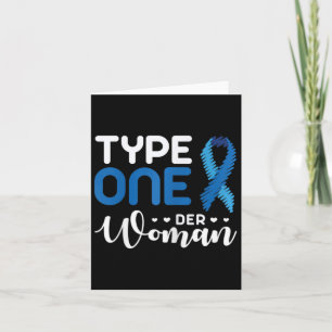 Diabetes Awareness Type 1 - Diabetic T1d 2  Card