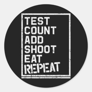 Diabetes Awareness Type 1 Diabetic Test Count Repe Classic Round Sticker