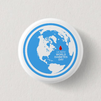 Diabetes Awareness World Diabetes Day 14 November 3 Cm Round Badge