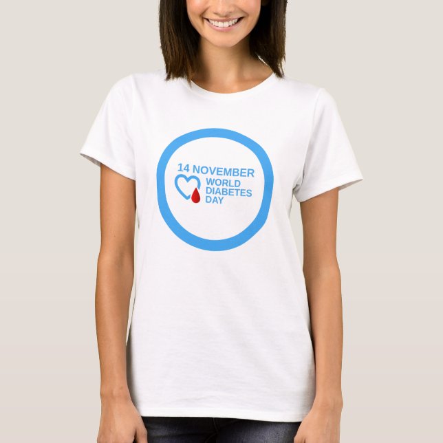 Diabetes Awareness World Diabetes Day 14 November T-Shirt (Front)