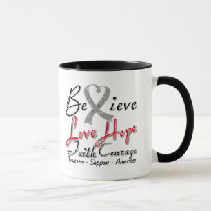 Diabetes Believe Heart Collage Mug