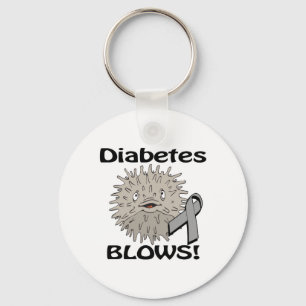 Diabetes Blows Awareness Design Key Ring