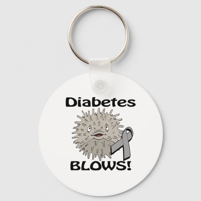 Diabetes Blows Awareness Design Key Ring (Front)
