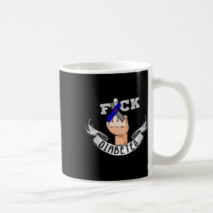 Diabetes Blue Ribbon Diabetic Type One Awareness D Coffee Mug