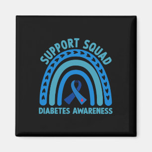 Diabetes Blue Support Squad Diabetes Awareness Magnet