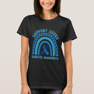 Diabetes Blue Support Squad Diabetes Awareness T-Shirt