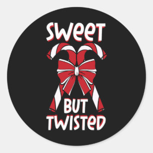 Diabetes Christmas Candy Cane Blood Sugar Diabetic Classic Round Sticker