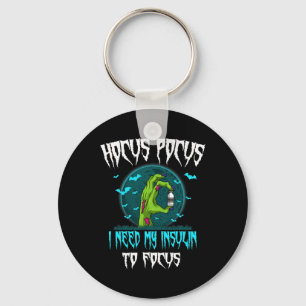 Diabetes Diabetic Patient Type 1 2 Halloween Party Key Ring