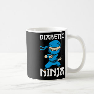 Diabetes Fighter Ninja T1d Diabetic Awareness Mont Coffee Mug