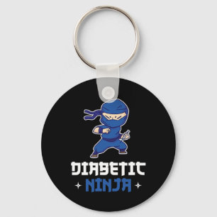 Diabetes Fighter Ninja T1d Diabetic Awareness Mont Key Ring