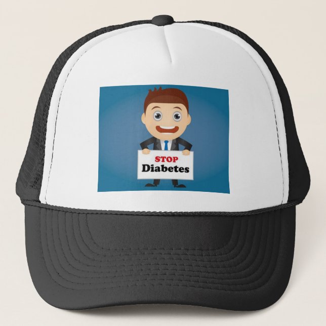 Diabetes hat, for sale ! trucker hat (Front)