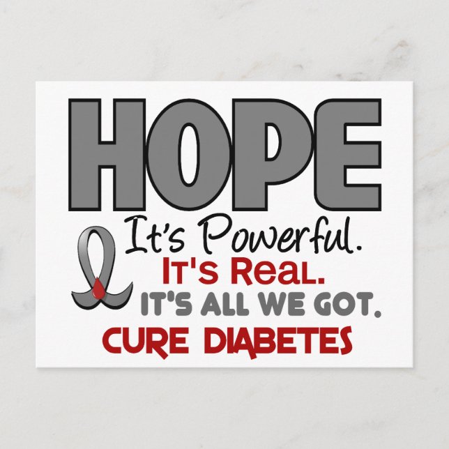 Diabetes HOPE 1 Postcard (Front)