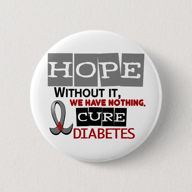 Diabetes HOPE 2 6 Cm Round Badge (Front)