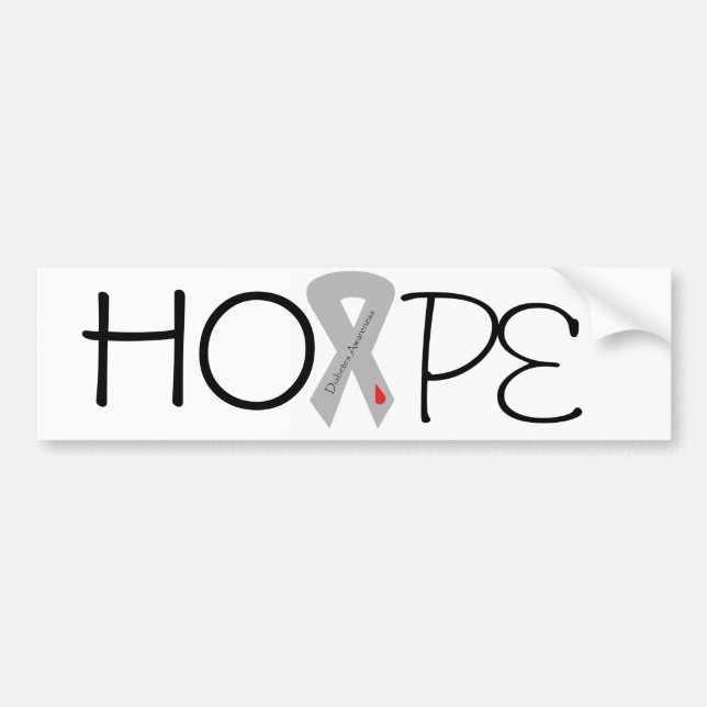 Diabetes Hope Bumper Sticker (Front)