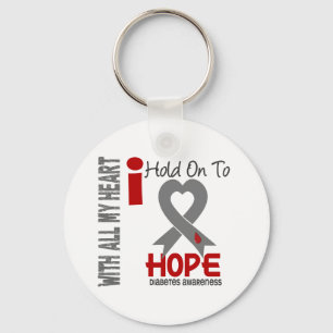 Diabetes I Hold On To Hope Key Ring