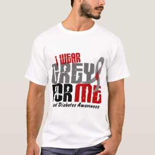 Diabetes I WEAR GREY FOR ME 6.2 T-Shirt