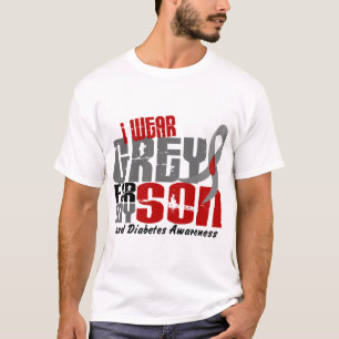 Diabetes I WEAR GREY FOR MY SON 6.2 T-Shirt