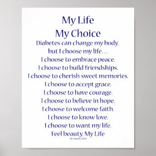 Diabetes Inspirational Poem Art Prints Posters