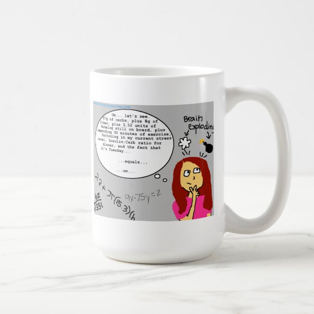 Diabetes Math Mug (Right)