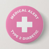 Diabetes Medical Alert Type 2 Diabetic Blue