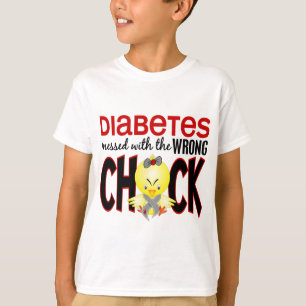 Diabetes Messed With The Wrong Chick T-Shirt