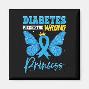 Diabetes Picked The Wrong Princess T1d Diabetes Aw Magnet
