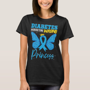 Diabetes Picked The Wrong Princess T1d Diabetes Aw T-Shirt