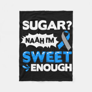 Diabetes Quotes Diabetes Fighter Diabetes Awarenes Fleece Blanket