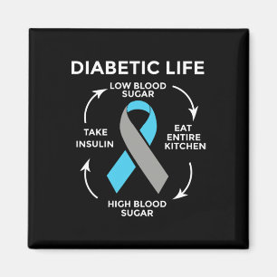 Diabetes Quotes Diabetes Fighter Diabetes Awarenes Magnet