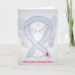 Diabetes Ribbon Angel Greeting Card