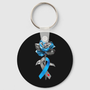 Diabetes Rose Flower Warrior Awareness Diabetic Su Key Ring