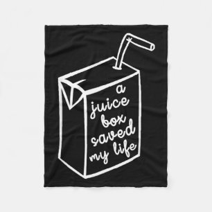 Diabetes Shirts For Kids - A Juice Box Saved Life Fleece Blanket