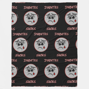 Diabetes Sucks Fleece Blanket