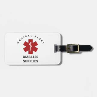 DIABETES SUPPLIES LUGGAGE TAG