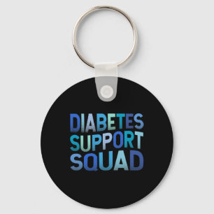 Diabetes Support Squad T1d Type 1 Diabetes Warrior Key Ring