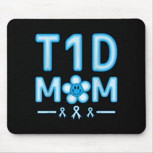Diabetes T1d Mum Women Diabetes Awareness Diabetic Mouse Pad