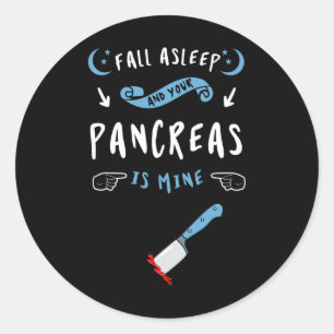Diabetes Type 1 2 Diabetic Patient Pancreas Surviv Classic Round Sticker