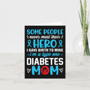 Diabetes Type 1 Survivor Mum - Women T1 Diabetes A Card