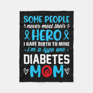 Diabetes Type 1 Survivor Mum - Women T1 Diabetes A Fleece Blanket