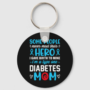 Diabetes Type 1 Survivor Mum - Women T1 Diabetes A Key Ring