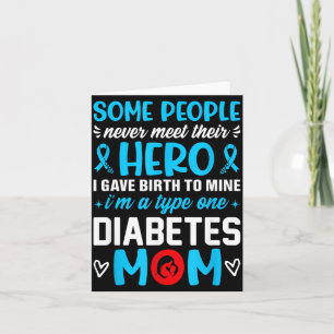 Diabetes Type 1 Survivor Mum - Women T1 Diabetes Card