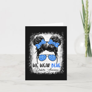 Diabetes Warrior Awareness Diabetic Support Type W Card