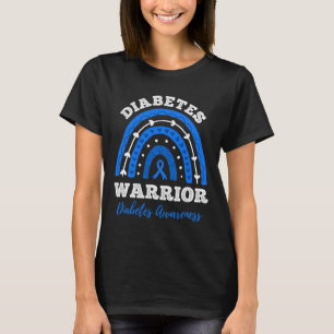 Diabetes Warrior Blue Ribbon T1d Type 1 Diabetes A T-Shirt