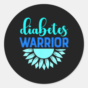 Diabetes Warrior Diabetes Awareness Design Classic Round Sticker