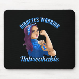 Diabetes Warrior! Diabetes Awareness Designs For W Mouse Pad