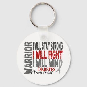 Diabetes Warrior Key Ring