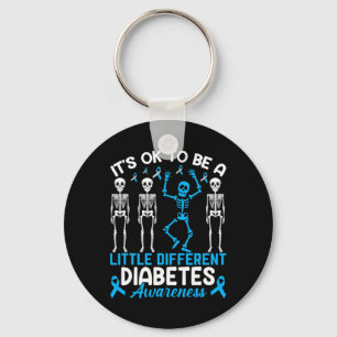 Diabetes Warrior Mum awareness It's Ok To Be Diffe Key Ring